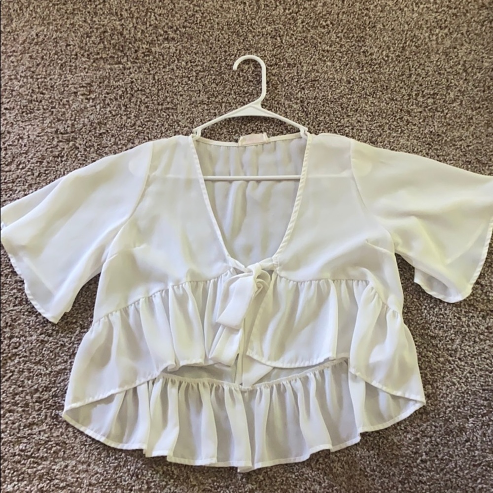 White tie top